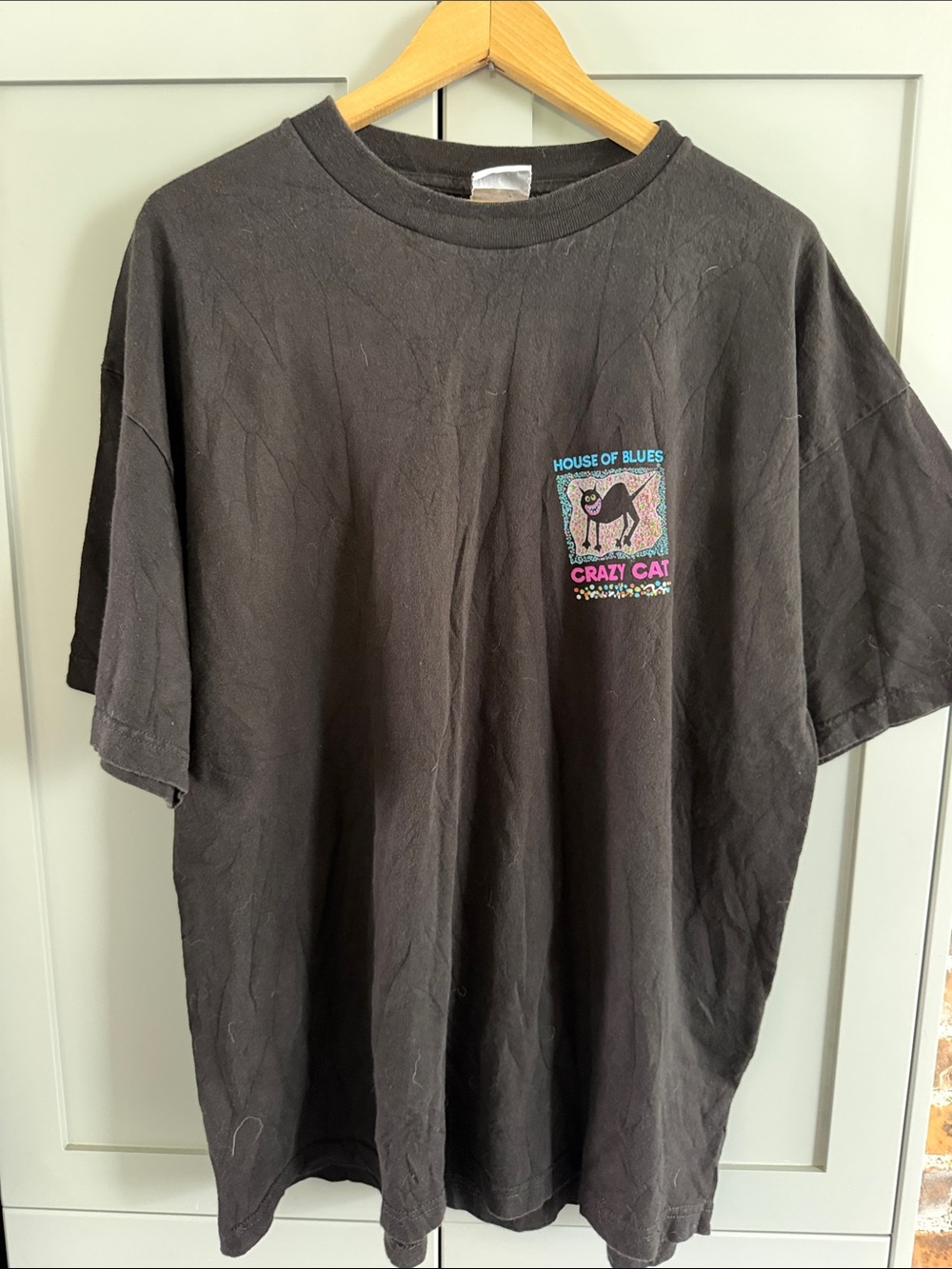 House of Blues Crazy Cat Short-Sleeve Tee - Black